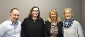 Photo of Jacqx Melilli, Simon Dwyer, Elisabeth Kumm and Carolyn Lowry from Theatre Heritage Australia